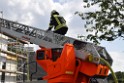 Dachstuhlbrand Koeln Poll Geislarerstr P537